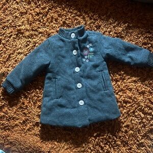 Penelope Mack Embroidered Coat - Girls Size 4T